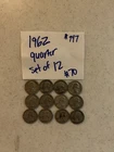 1962 Quarter Set 12 #997