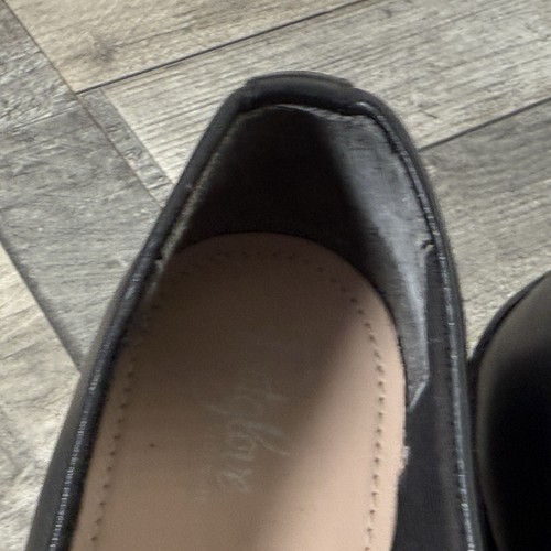 M&S Footglove Black Leather UK 5.5 Wedge Ballet Shoes Casual Work Comfort Formal - Picture 15 of 16