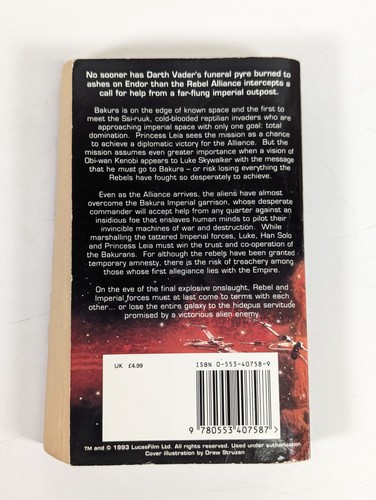 Vintage 1990's Star Wars Books: Princess Leia, Tyrant's Test,The Truce At Bakura - Bild 7 von 12