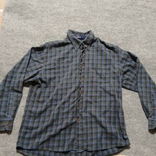 Pendleton Shirt Mens XL Plaid Button Down Canterbury Flannel Wool Blend
