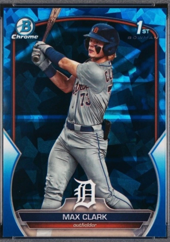 2023 Bowman Draft Sapphire Max Clark Chrome 1st Prospect #BDC-76 Tigers