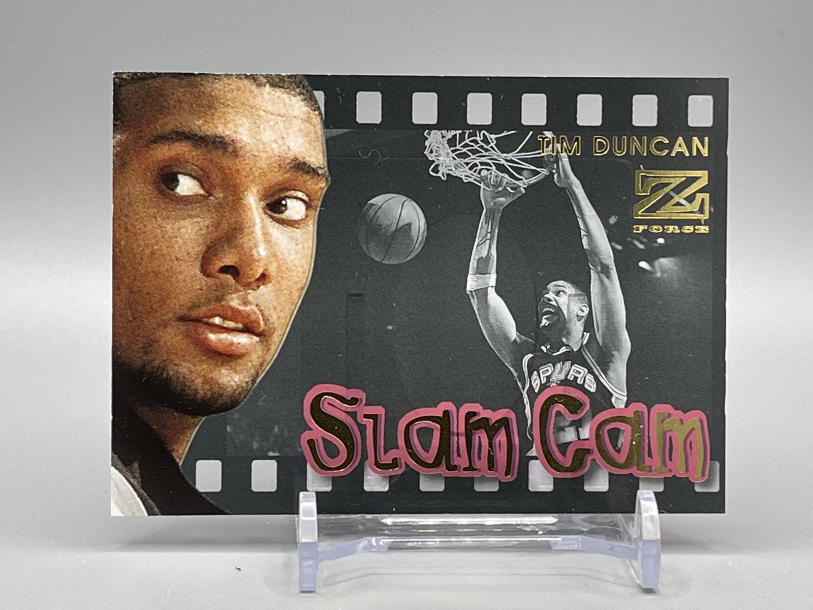 1997-98 Skybox Z-Force - Slam Cam Tim Duncan #3SC (RC)