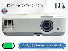 NEC ME331W 3LCD Projector 4K 3300 Lumens Low Noise 29 dB - Only 334 Hours Used ✨