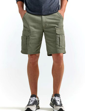 Men's Wrangler Relaxed Fit Cargo Shorts with Stretch Green Above Knee ALL SIZES