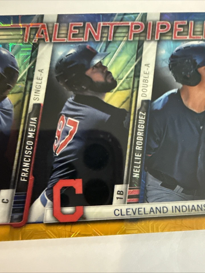 Bowman Mejía Rodríguez Zimmer Talent Pipeline Orange 2017 #TPM-CLE Indians/25 Foto 3 de 4