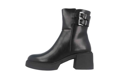 Fitters Footwear Berta Stiefel in Übergrößen Schwarz 2TT0301404 Black PU große D
