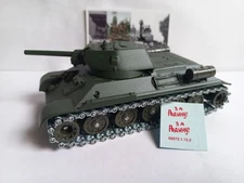Solido 1/50, Russian T34/76 Tank Short Cannon Khaki, WW2, Rare Model, New (N102)²