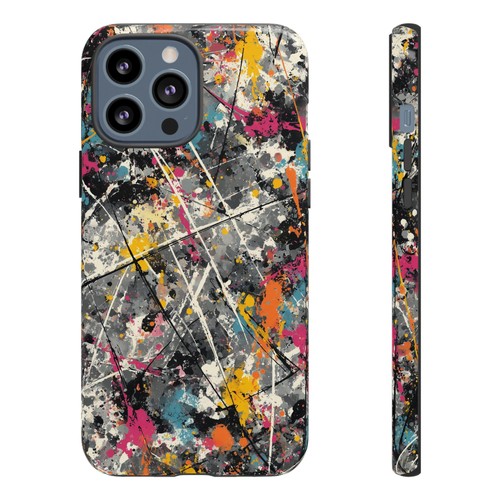 Phone Ink Case for iPhone / Galaxy / Pixel – Urban Color Abstract Splatter Paint - Picture 110 of 257