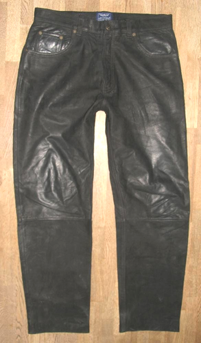 Vintage 80s-90'S LL Bean Tapered Denim Pants, Made in USA, Men's Size W34 (approx.) cotton blue type Vintage Second Hand