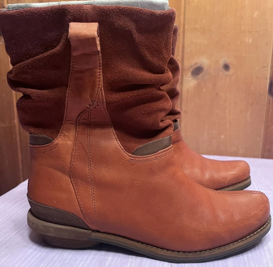 Patagonia Women’s Addie Boot Chimney Leather/Suede/Brown Ankle Boots - SZ 6 - Image 3 of 4