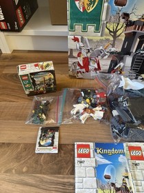 LEGO Castle Kingdoms set 7947 Prison Tower rescue + 7955 incl figures, box, instructions