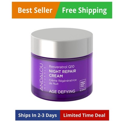 Resveratrol Q10 Night Repair Cream, For Dry Skin, Fine Lines & Wrinkles, For ...