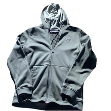 Under Armour Men's Hoodie MED ColdGear Fleece Front Zip Loose Hooded Jacket