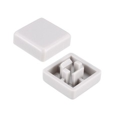 20 x Plastic 12x12mm Pushbutton Tactile Switch Caps Keycaps Grey for 12x12x7.3mm