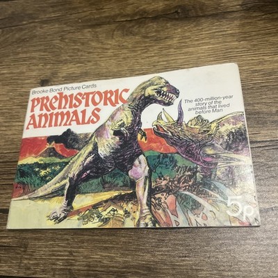 Vintage Prehistoric Animals - Brooke Bond PG Tips Picture Cards