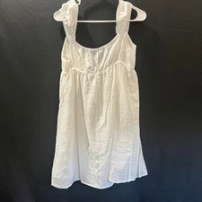 Shein- White Lined Tank - L