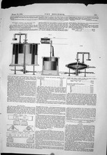 Old 1869 Self-Acting Governor Regulating Speed Gas Exhauster Engines Victorian