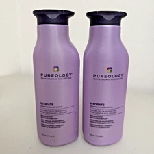 Pureology Hydrate Shampoo - For Dry or Color-Treated Hair , 9 oz NEW ( 2 PACK )
