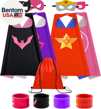 Kids Capes Set and Wristbands Kids Costumes Halloween Christmas Cosplay Dress up