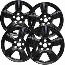Set Of 4 Gloss Black 17 Impostor Wheel Skins For 15-19 Ford Mustang Rim Covers Set Of 4 Gloss Black 17 Impostor Wheel Skins For 15-19 Ford Mustang Rim Covers