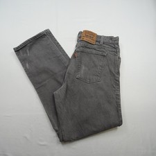 Vintage 1994 Levi  s 550 Relaxed Fit Tapered Leg Jeans 29x30 Orange Tab Gray Pant