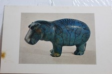 New York NY NYC Metropolitan Art Museum Faience Hippopotamus Postcard Old View