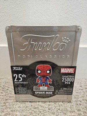 Funko Pop! Classics Spider-Man 25th Anniversary Marvel LE 25000 PCS Sealed Tin