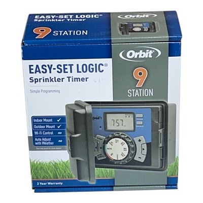 Orbit 9-Station Easy-Set Logic Indoor/Outdoor Sprinkler Irrigation Timer 27999