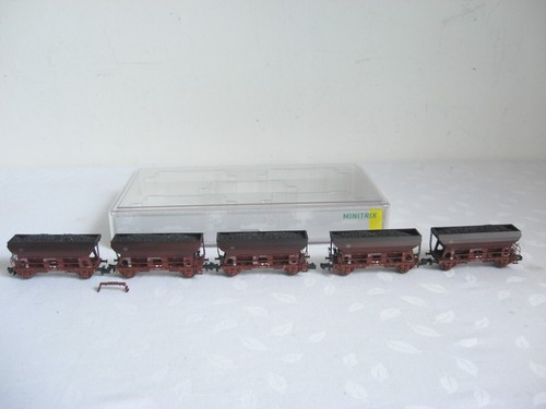 EH20* MINITRIX N 15536-01  5er Selbstentladewagen Fcs 090 & 092 OVP | Condition: Gebraucht