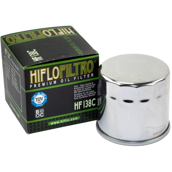 ÖLfilter Motor ÖL Filter Hiflo Chrom HF138C FüR Arctic Cat Kymco MXU Suzuki LT-A-image