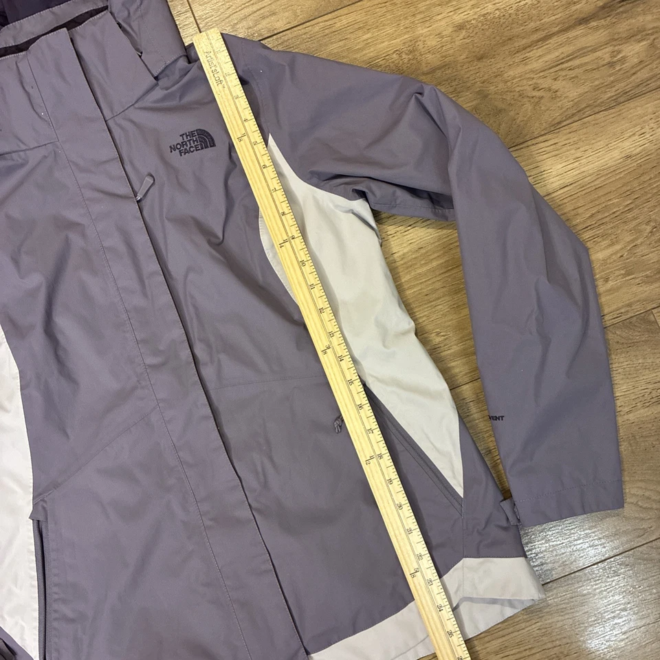 Chaqueta North Face para mujer M púrpura DryVent abrigo de lluvia con capucha ligero al aire libre Foto 4 de 4