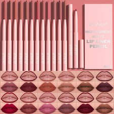 6Pcs Lip Liner Pen Set Long-Lasting, Waterproof Sweatproof, Easy Coloring Non-US