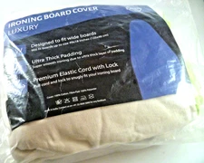 Encasa Homes Ironing Board Cover Luxury 49x18 Ultra Thick Padding Elastic Cord