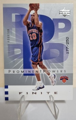 2002-03 Upper Deck Finite #155 Allan Houston PP 177/250