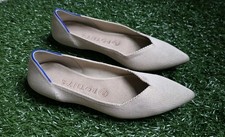 Rothy  s The Point Women's Size 8 Flax Birdseye Tan Slip on Shoes