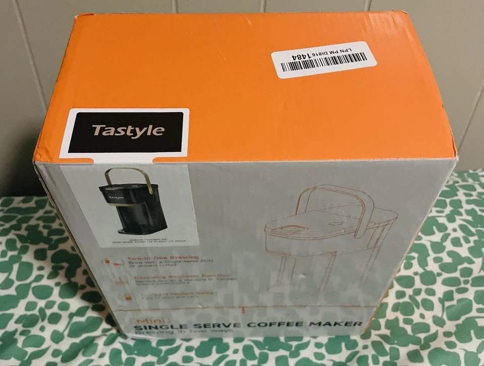 Tastyle Mini Single-Serve-Kaffeemaschine, kompakte 1-Tassen-Brüher - schwarz - Bild 3 von 4