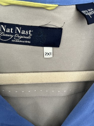 Nat Nest 100% Silk Button Up Shirt Sz 2XLT - Picture 4 of 5