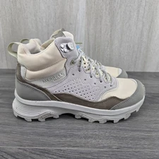 Merrell Speed Solo Waterproof Size 8.5 Womens Gray Beige Hiking Boots
