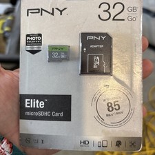 PNY 32GB Elite microSDHC Card Up To 85MB/s P-SDU32U185EL-GE