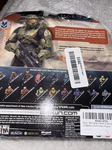 McFarlane Halo 3 Series 3 Master Chief Action Figure *BOX DAMAGE* - Picture 2 of 2