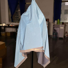 Blue Reflective Fabric Soft Polyester Material Size: 55 Inches X 1 Yard