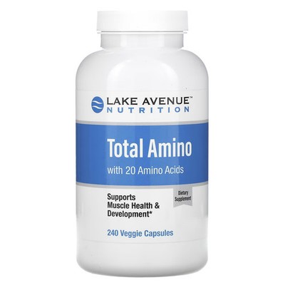 2 X  California Gold Nutrition, Total Amino with Vitamin B-6, and 20-Worldwide