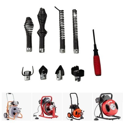 9pcs Pipe Dredging Machine Accessories Drain Cleaner Cutter Kit For C8