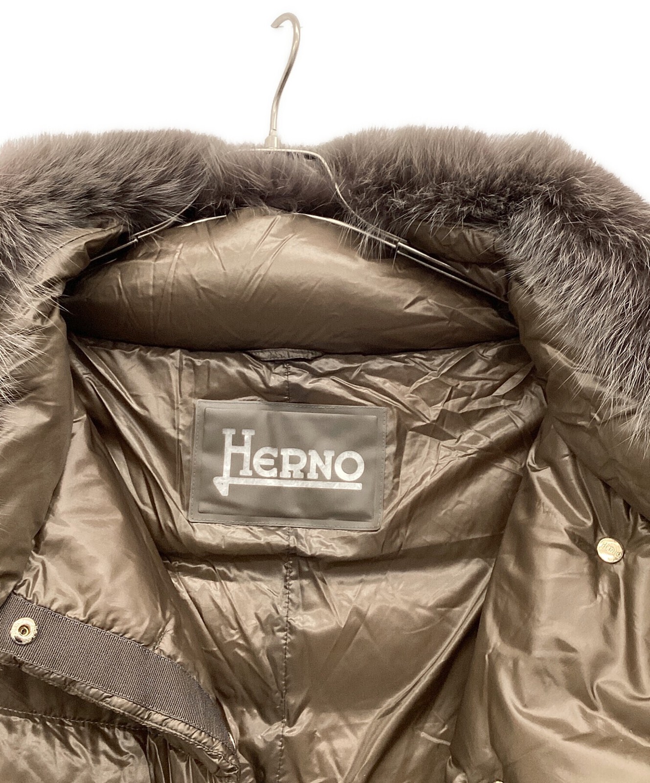 HERNO Down Jacket/ Brown/ Size 42 - image 3