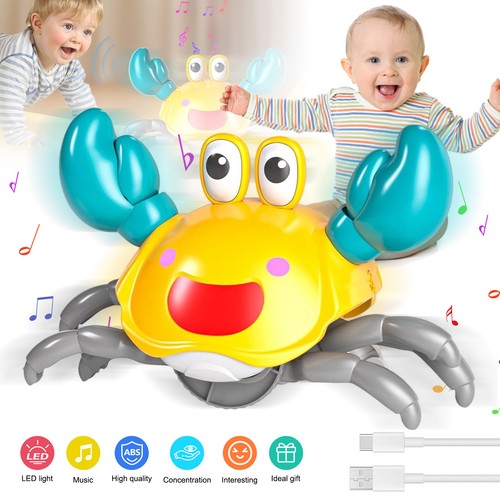 Krabbelnde Spielzeug Kinder Krabbe Baby Spielzeug mit Musik und Licht DHL