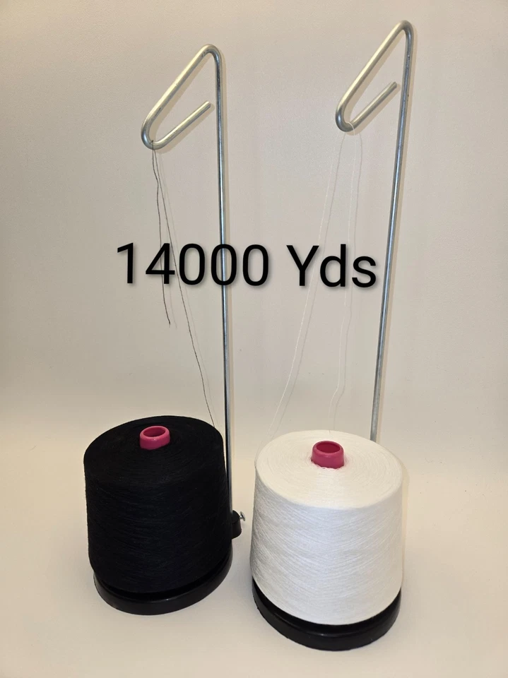 4 PACK of  14000+ Yard each Spool Multi color Thread All Purpose 100%  Polyester - Image 2 of 4