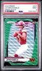2024 Panini Prizm Jayden Daniels ROOKIE CARD RC #347, GREEN WAVE PRIZM, PSA 9