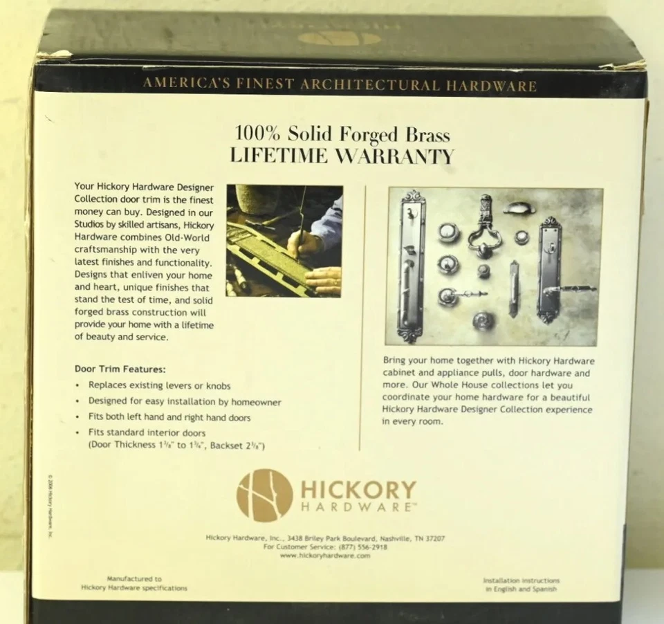 Juego de manijas de puerta de palanca de cama y baño Hickory Hardware Kingston Oil Rub Bronze Foto 2 de 4