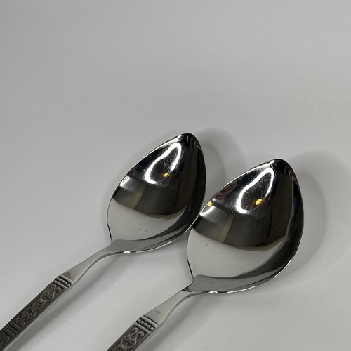ISTABELLA Pattern Serving Dinner Oneida Community Stainless 2 Replacement Spoons - Picture 3 of 6