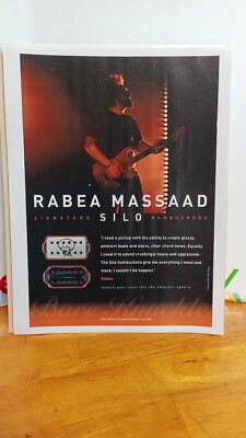 RABEA MASSAAD SILO BARE KNUCKLE GUITAR PICKUPS PRINT AD 11 X 8.5  A7